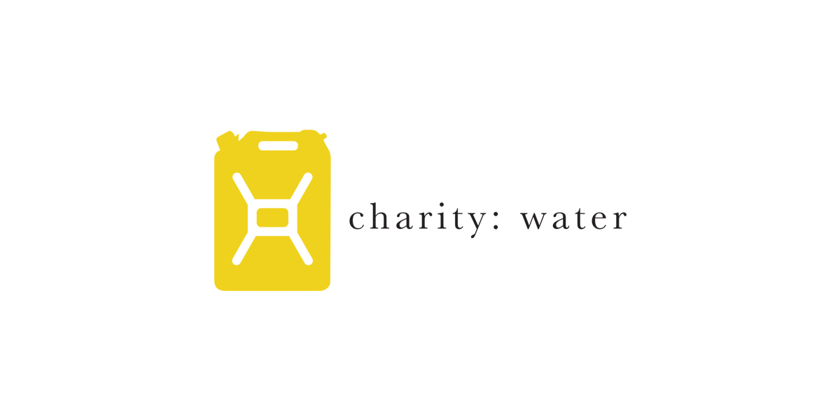 charity: water logo for customer story